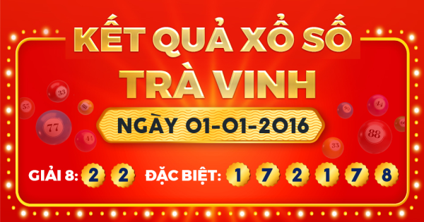 Xổ số Trà Vinh ngày 1 tháng 1