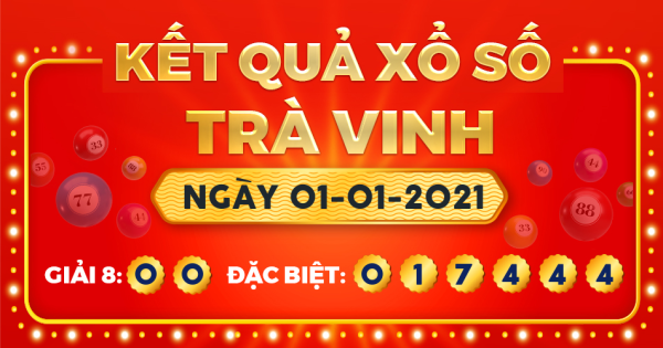 Xổ số Trà Vinh ngày 1 tháng 1