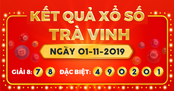 Xổ số Trà Vinh ngày 1 tháng 11