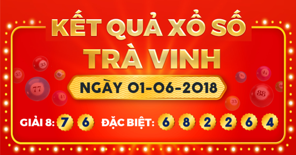 Xổ số Trà Vinh ngày 1 tháng 6