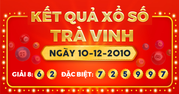 Xổ số Trà Vinh ngày 10 tháng 12