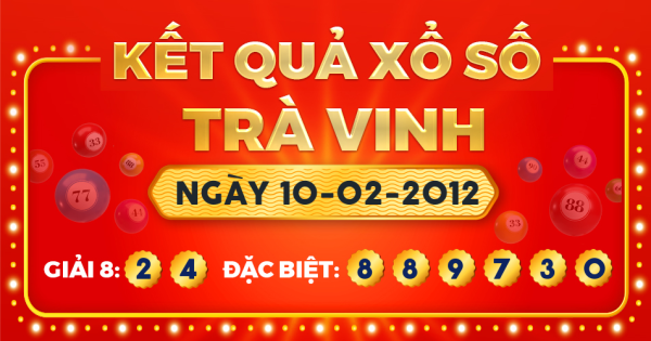 Xổ số Trà Vinh ngày 10 tháng 2