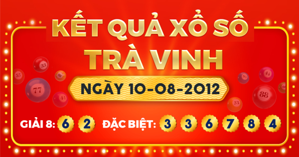 Xổ số Trà Vinh ngày 10 tháng 8