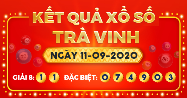 Xổ số Trà Vinh ngày 11 tháng 9