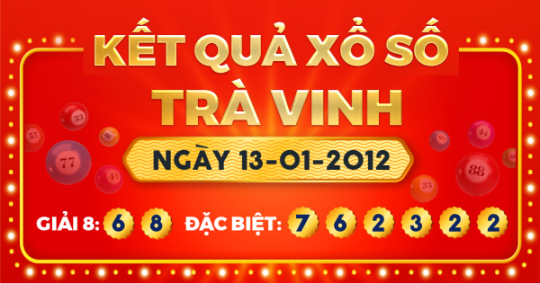 Xổ số Trà Vinh ngày 13 tháng 1