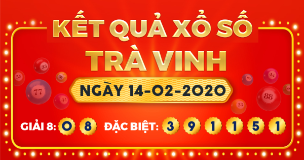 Xổ số Trà Vinh ngày 14 tháng 2