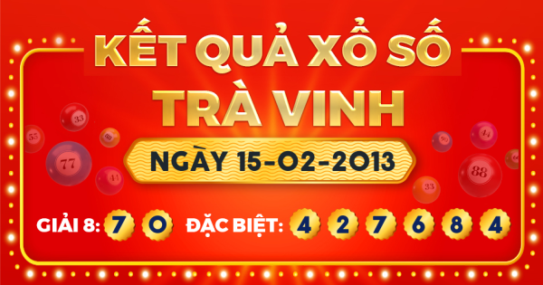 Xổ số Trà Vinh ngày 15 tháng 2