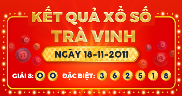 Xổ số Trà Vinh ngày 18 tháng 11