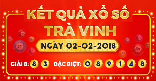 Xổ số Trà Vinh ngày 2 tháng 2