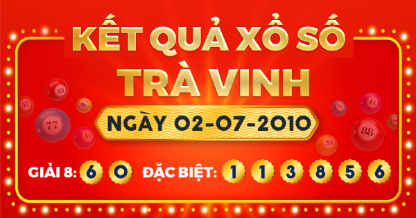 Xổ số Trà Vinh ngày 2 tháng 7