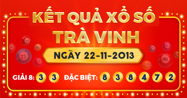 Xổ số Trà Vinh ngày 22 tháng 11