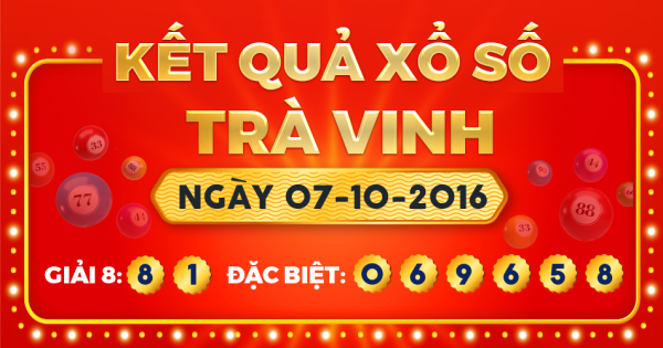 Xổ số Trà Vinh ngày 7 tháng 10