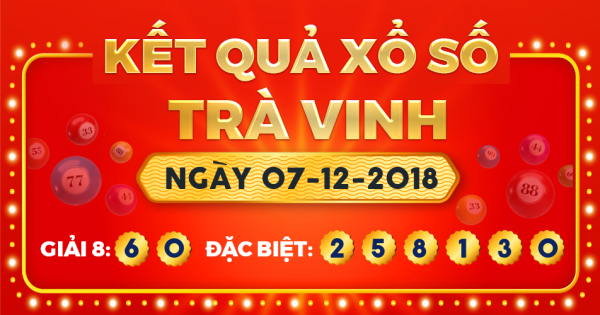 Xổ số Trà Vinh ngày 7 tháng 12