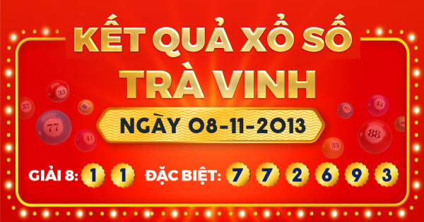 Xổ số Trà Vinh ngày 8 tháng 11