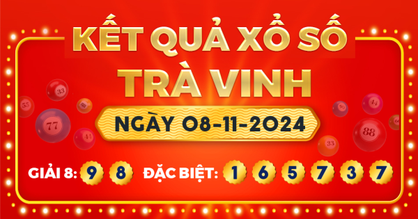 Xổ số Trà Vinh ngày 8 tháng 11