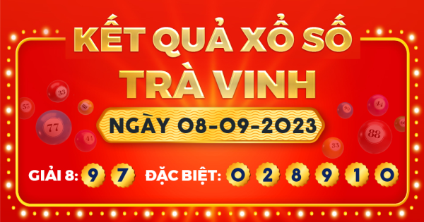 Xổ số Trà Vinh ngày 8 tháng 9