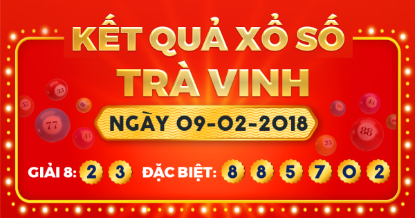 Xổ số Trà Vinh ngày 9 tháng 2